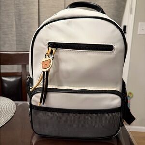 Stylish White and Black boutique Backpack purse